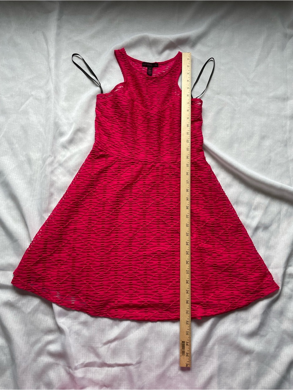 Material Girl Girls Hot Pink Textured Skater Dress